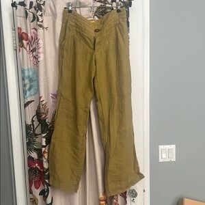 Athleta sz 2/4 low rise linen pants